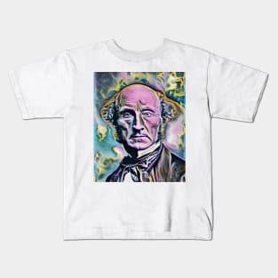 John Stuart Mill Portrait | John Stuart Mill Artwork 9 Kids T-Shirt